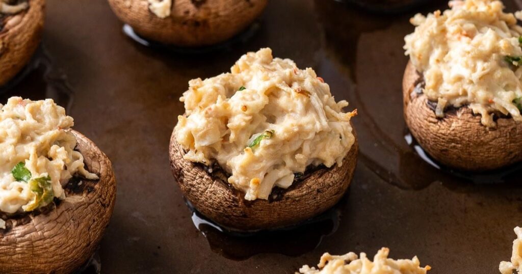 Krabų įdaryti grybai - aš tave nusausinu