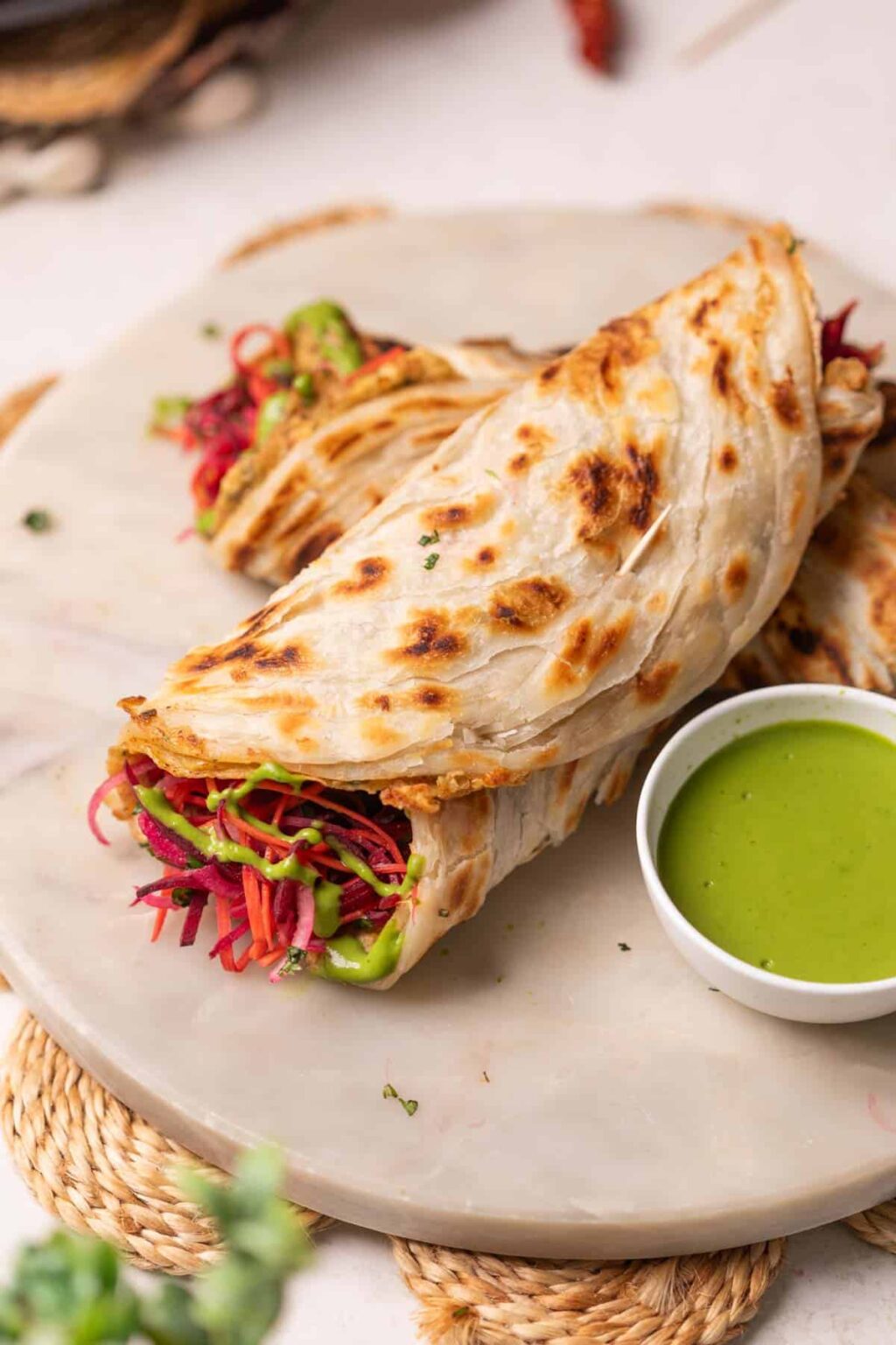 Anda Paratha | Kiaušinio kathi ritinys