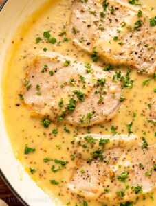 Creamy Honey Mustard Pork Chops